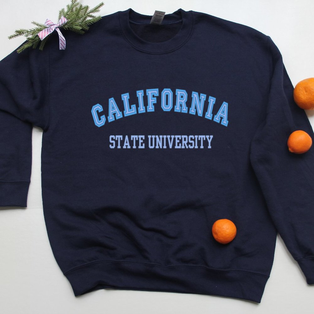 California State University Crewneck Sweatshirt California University Sweater